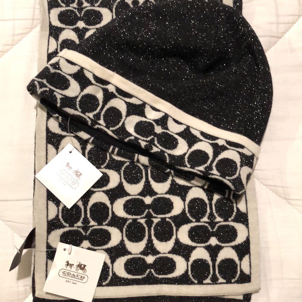 New coach beanie and scarf.